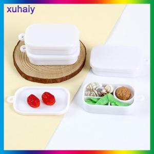 xuhaiy 3Pcs Miniature Dollhouse Lunch Box Doll House Kitchen Food Decor Accessories Dollhouse Scene Toys