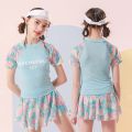 Uniqkids Kids Girl Swimwear Summer Fashion Two piece set Sports Tennis Outfit Swimsuit Clothes. 