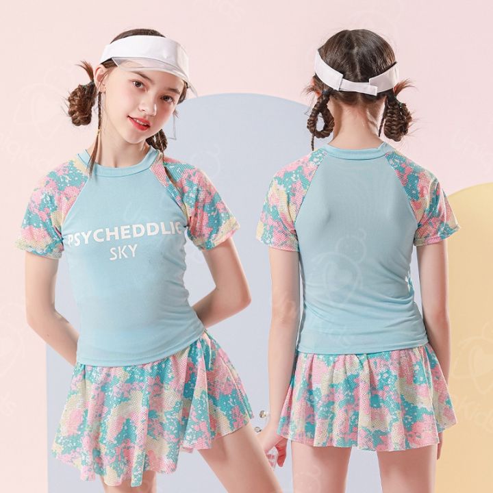 Uniqkids%20Kids%20Girl%20Swimwear%20Summer%20Fashion%20Two%20piece%20set%20Sports%20Tennis%20Outfit%20Swimsuit%20Clothes%20-%20Image%209
