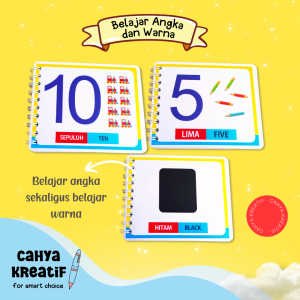 BUKU BELAJAR Mengenal Angka dan Warna