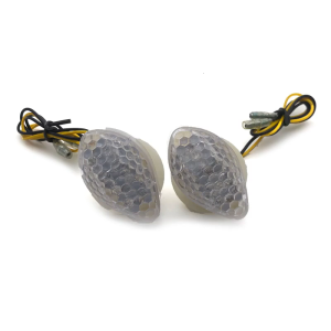 2pcs Motorcycle Flush Mount Indicator LED Side Marker Amber Lamp Turn Signal Light for CBR 600RR 1000RR 2004-2007