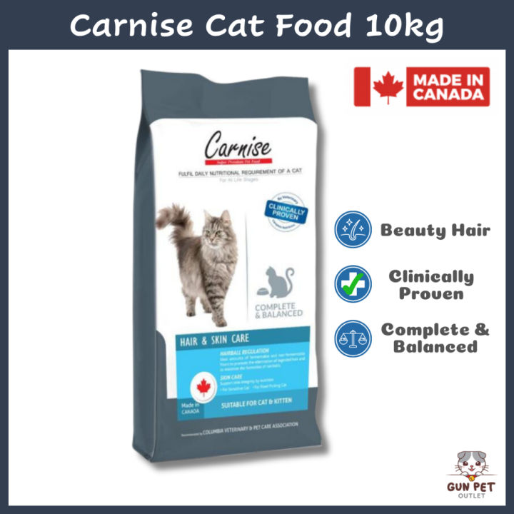 IMPORTED Carnise Super Premium Cat Food 10kg From Canada Hair