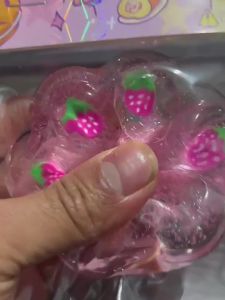Cute Soft Squeeze Taba Crystal Strawberry Cat Paw Squishy Toy Slow Rebound Hand Pinch Sensory Anti Stress Relief Fidget Toys | Mainan Picit Melegakan Tekanan Comel Kanak Kanak Fidget Squishy Toys