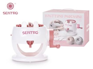 【Ready to Ship】DIY Knitting Machine 48 Needles Knitting Loom Machine with Row Counter Cylinder Star Smart Weaving Loom Knitting Round Loom Knitting Board Rotating Double Knit Loom Machine Kit for Adults and Kids Interactive Play House Toys 