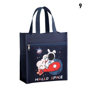 1x Insulated Thermal Bag Portable Cute Cartoon Lunch Bag For Picnic Kids Student Women Travel Collapsible Thermal Breakfast Organizer Insulated Waterproof Storage Bag For Lunch Box