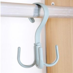 Móc Nhựa 4 Chấu Xoay 360 Độ Treo Đồ Giày Dép Quần Áo Túi Xách Tiện Lợi-NIEVE