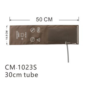 Single Tube NIBP Cuff for Blood Pressure Monitor Reusable Cuff for Upper Arm Digital Sphygmomanometer for Automatic Blood Pressure Monitor and Digital Machine(CM-S-02)
