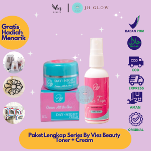(Gratis Bonus) Paket Eliza Beauty Cream Eby Bpom dengan Glow Serum Saffron By Vies