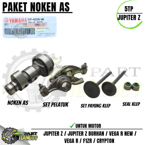 Paket 4 item 5tp noken as jupiter z + pelatuk klep + payung klep + seal klep jupiter z jupiter z burhan vega r new f1zr vega r Crypton