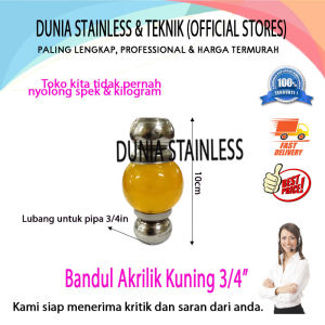 Bandul Akrilik Kuning 3/4"