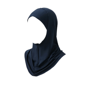 JPTD Polyester Instant Cap Hijab Soft Elastic Inner Cap Plain Hidden Zipper Underscarf Prayer