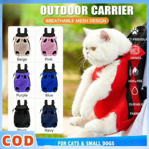 Pet Cat Outdoor Backpacks Mesh Breathable Cat Backpacks Small and Medium-sized Portable Bag