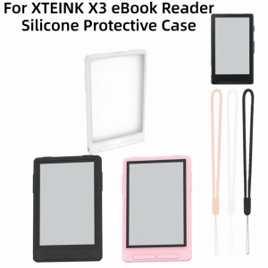 LIVELYN Shock Resistant Protective Cover Soft Silicone Water Resistant EBook Reader Case Full Screen Edge Protection Washable Surface Protective Shell for XTEINK X3 Reader Protection