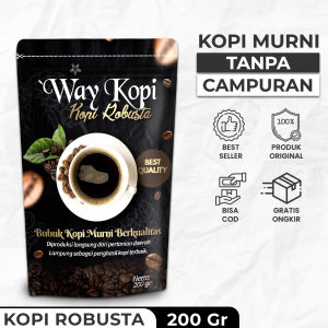 way kopi-kopi robusta lampung-kopi murni 200 gram