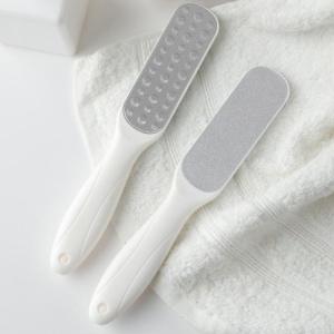 Dụng cụ làm móng hai mặt chân thép không gỉ rasp Scrubber loại bỏ vết chai gót chân tập tin Exfoliator cho mượt bàn chân mềm mại