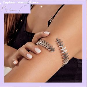 [Toplans]💖[HOT SALE]🎈🎈 Fashion Arm Bracelet for Women Girls Mental Open Upper Arm Bangle Bracelet Simple Adjustable Armlet Armband