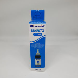 Tinta Printer Epson T6644 / T6734 100 ml Cyan Miracle Ink untuk l110 l120 l210 l220 l310 l360. l365