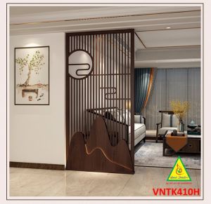 VÁCH NGĂN KIÊM KỆ TIVI GỖ MDF PHONG CÁCH Á ĐÔNG HIỆN ĐẠI VNTK410 - NỘI THẤT LẮP RÁP VIENDONGADV
