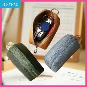 JCSYFAC PU da chìa khóa xe trường hợp người đàn ông Phụ Nữ Ví vệ sinh phím bao gồm dây kéo lưu trữ Pouch Túi thẻ