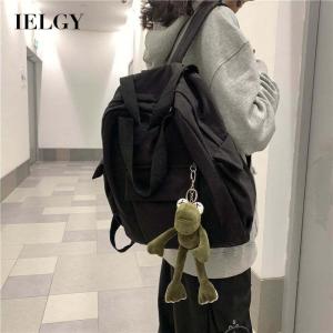 IELGY school bag female portable college style tooling simple backpack wild large capacity