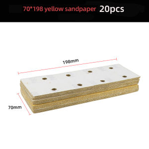 20ชิ้น/50ชิ้น/100ชิ้น70X198มมดูดฝุ่นทราย8หลุมแผ่นขัดทรายขัดสำหรับ80 120 240 320กรวด