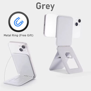 Magnetic Phone Tripod – Foldable Desktop Stand Compatible with MagSafe Adjustable Angle for iPhone 15 14 13 12 Pro Max Plus Portable Selfie Stick Tripod with Strong Magnet