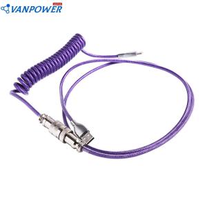 Mechanical Keyboard Aviator Cable Type-C USB Aviation Connector Spring Wire