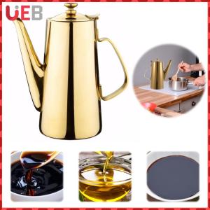 [UEB] Stainless Steel Tea Kettle Non- Slip Handle Cold Water Kettle Large Capacity Water Pitcher Wide Mouth for Home Office