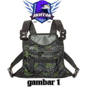 tas pelindung dada chestbag pria tactical army murah kekinian terbaru motif print