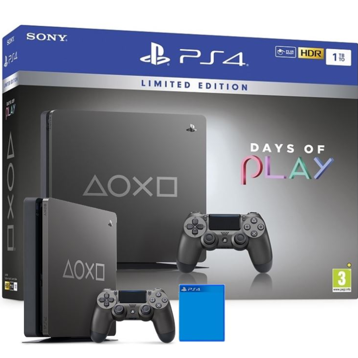 PS4 PlayStation 4 1TB Days of Play Limited Edition + 1 Free Game 