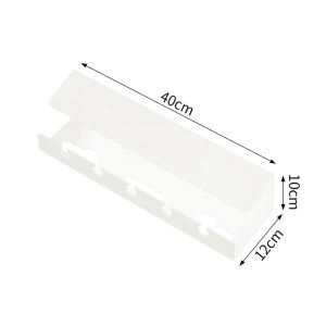 Tray Under Desk Wire Storage Rack Under Table Cable Management Tray Organizer Wire Cable Plug for Home Office