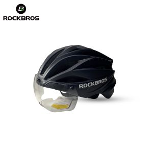 Rci Rockbros TT36 10110045 Helm Sepeda Bicycle Helmet With Magnetic Photochromic Glasses Adjustable