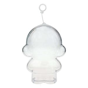 Rõ ràng Acrylic hiển thị hình trường hợp với dây Silicon con số Mang trường hợp Ốp bảo vệ cho 6inch cao búp bê vải nhung