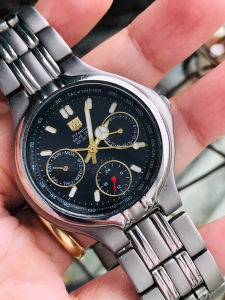 đồng hồ nam si nhật ELGIN USA titanium solar 6kim size 35mm 2hand