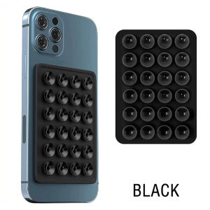 Silicone Suction Phone Holder Mat Multifunctional Suction Cup Wall Stand Square Anti-Slip Single-Sided Case Mount Back Sticker