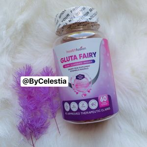 ByCelestia Health Fusion GLUTA FAIRY Glow Whitening Vitamins | Marine Collagen Glutathione Glutamic Acid Rosehip | 60 Pectin Gummies Dietary Food Supplement Natural & Gluten-Free for Adults 180g