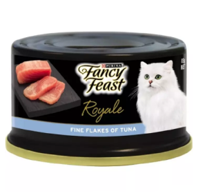 (Expiry date: 8 Jan 2028). Fancy Feast Royale Fine Flakes of Tuna - 85g x 24 cans cat wet food