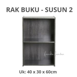RAK BUKU 7 SUSUN MINIMALIS LEMARI MAINAN RAK TV KAYU SERBAGUNA [PARCIL]