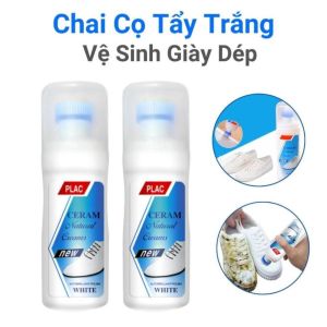 Chai Cọ Tẩy Trắng Giày Dép PLAC – Combo 2 Chai 100ml – Vệ Sinh Làm Sạch Trắng Giày Vải Da Thể Thao