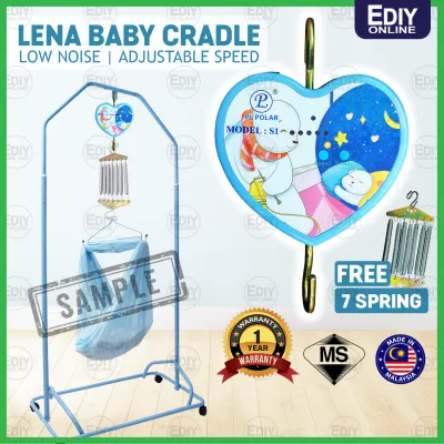 PL Polar Baby Cradle Electric Electronic by Polar Poma Polo Buai Buaian Bayi Elektrik 摇篮 1 Year Warranty Mesin Buaian