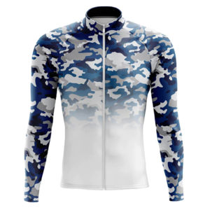 Gradient Camouflage Series Cycling Jersey 2023 Summer Autumn Men Long Sleeve Quick-dry MTB Clothing Anti-UV Bicycle Jacket Breathable Road Bike Cycling Shirts