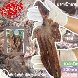 🚚 พร้อมส่ง ‼️ ปลาหมึกสาย หมึกสายหวาน ปลาหมึกสายหวาน หมึกสายหวานแกะตา ตัวเล็กใหญ่ รสหวานเค็ม ราคาถูก ทำมาใหม่ๆๆ (มีหลายขนาด)/Tentacle squid