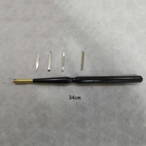 btnx Pottery Craft Turning Tool Set Redwood Handle with 4PCS Replaceable Ceramic Gypsum Mold Making Tool Z5Q1T