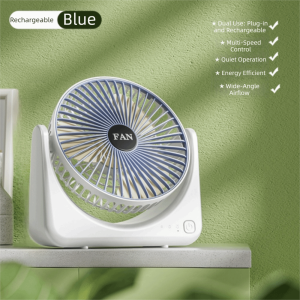 J9YXDU Rechargeable Mini Fan Strong Wind Lightweight TriPole Desk Fan Small Fan High Air Volume Portable Electric Fan Outdoor