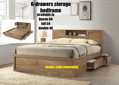 Storage Bed Frame with Side Drawers FREE ASSEMBLE