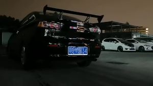 2pcs For Mitsubishi Lancer Evo X Outlander Red Rear Bumper Reflector Lights Tail/Brake Rear Fog Lamps and Turn Signal Light