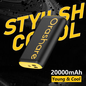 Orashare O20 Power Bank 20000mAh Fast Charging Powerbank Large Capacity Powerbank Original Li-Polymer Indicator High-Quality Powerbank Stylish and Portable for HUAWEI Samsung OPPO Vivo