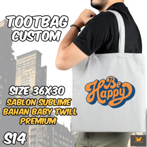 Tote Bag Custom Request Sesuai Keinginan Ukuran 36x30 Sablon Sublime (S14)
