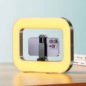 Selfie Light with Rotatable Stand and Cell Phone Holder LED Portable Mini Fill Light For Cell Phone Photogr