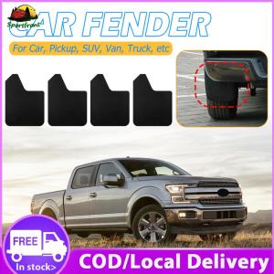 【Clearance Sale】 4pcs/set Universal Car SUV Pickup Mud Flaps Plastics Rigidity Sprayability Classic Mudguards Front Rear Splash Guards